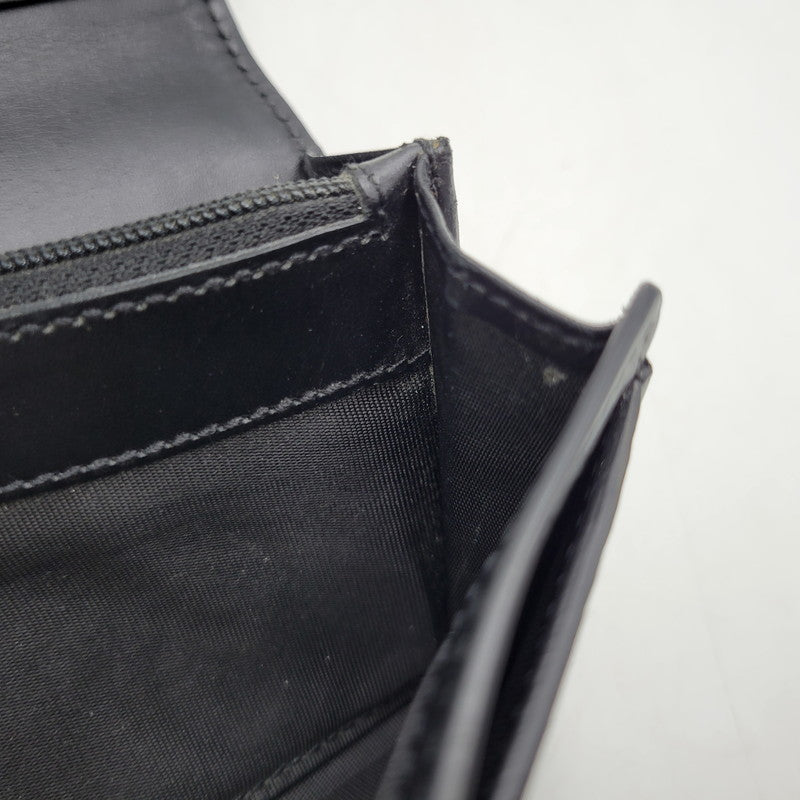 【中古品】【メンズ/レディース】 GUCCI グッチ 481727 2149 グッチ ドリアン グッチシマ ロングウォレット 長財布 181-260903-as-25-izu カラー：ブラック 万代Net店