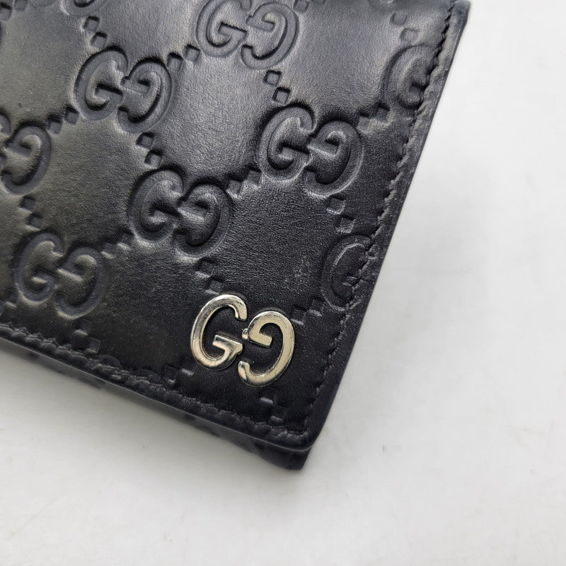 【中古品】【メンズ/レディース】 GUCCI グッチ 481727 2149 グッチ ドリアン グッチシマ ロングウォレット 長財布 181-260903-as-25-izu カラー：ブラック 万代Net店