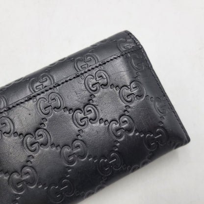 【中古品】【メンズ/レディース】 GUCCI グッチ 481727 2149 グッチ ドリアン グッチシマ ロングウォレット 長財布 181-260903-as-25-izu カラー：ブラック 万代Net店