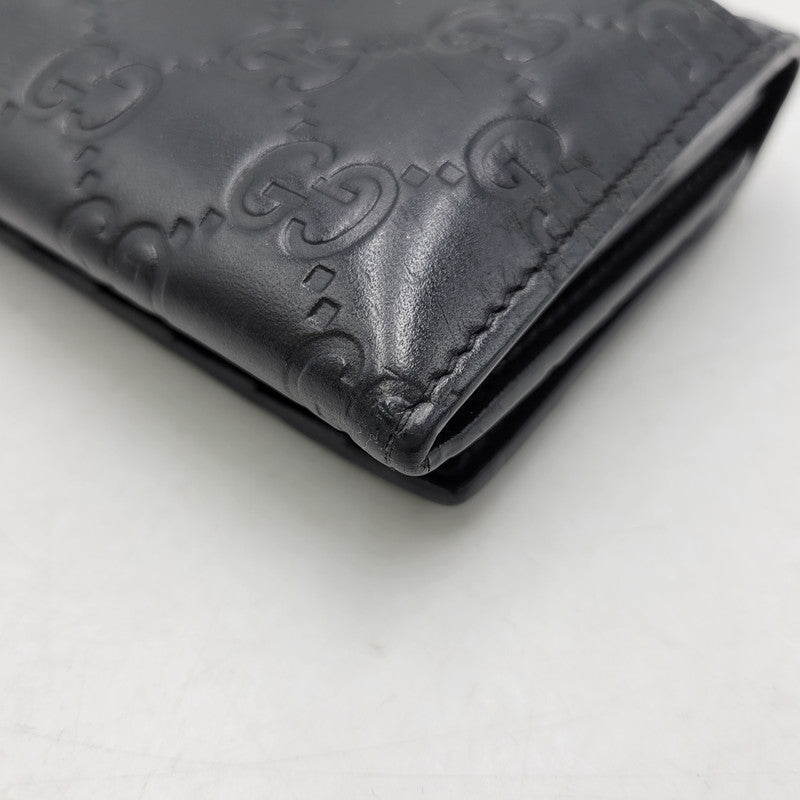 【中古品】【メンズ/レディース】 GUCCI グッチ 481727 2149 グッチ ドリアン グッチシマ ロングウォレット 長財布 181-260903-as-25-izu カラー：ブラック 万代Net店