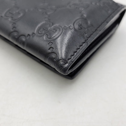 【中古品】【メンズ/レディース】 GUCCI グッチ 481727 2149 グッチ ドリアン グッチシマ ロングウォレット 長財布 181-260903-as-25-izu カラー：ブラック 万代Net店