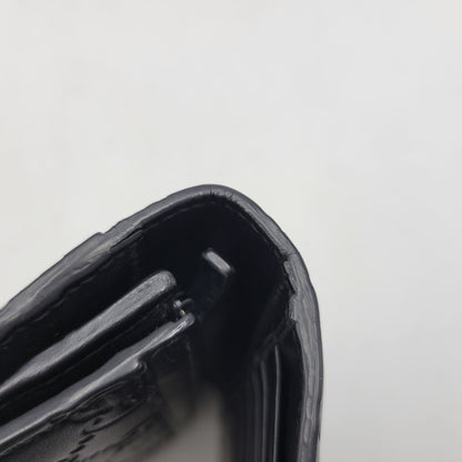 【中古品】【メンズ/レディース】 GUCCI グッチ 481727 2149 グッチ ドリアン グッチシマ ロングウォレット 長財布 181-260903-as-25-izu カラー：ブラック 万代Net店