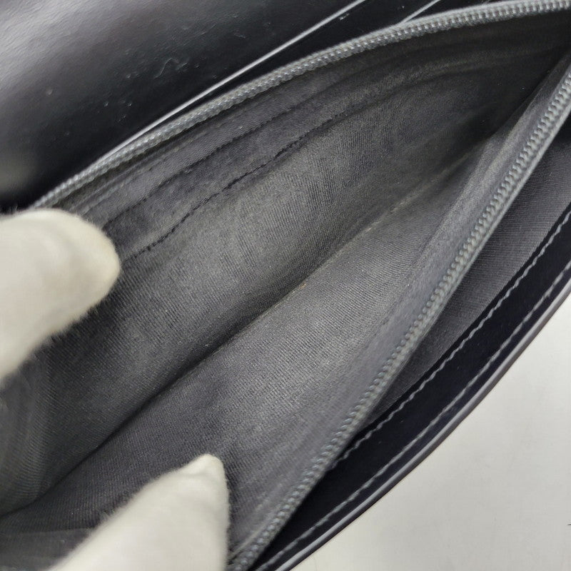 【中古品】【メンズ/レディース】 GUCCI グッチ 481727 2149 グッチ ドリアン グッチシマ ロングウォレット 長財布 181-260903-as-25-izu カラー：ブラック 万代Net店