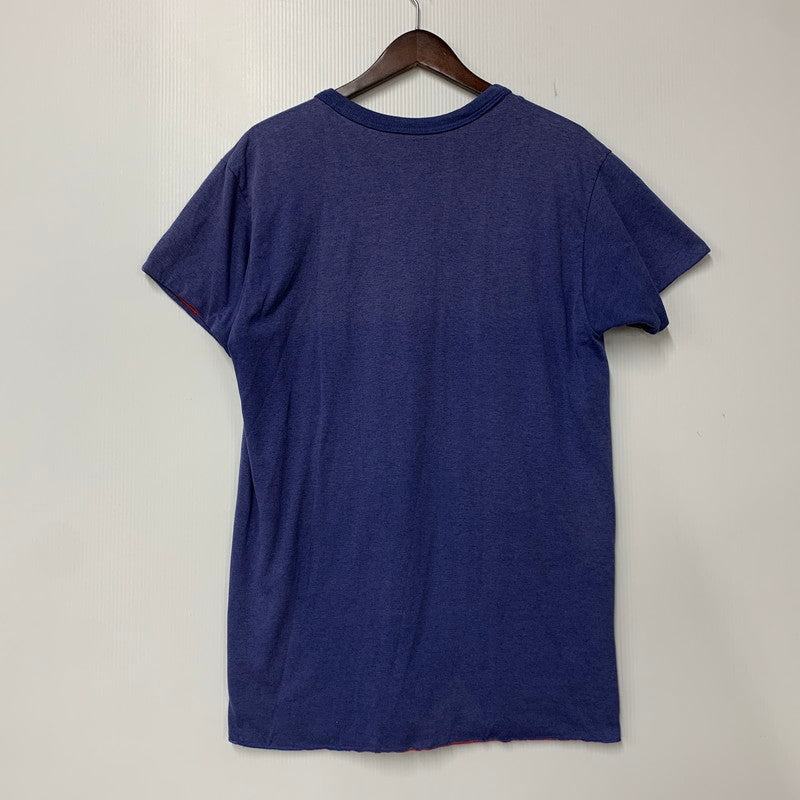 【中古品】【メンズ】 USED ST.IGNATIUS WILDCATS REVERSIBLE TEE リバーシブル Tシャツ トップス 半袖 146-260827-cs-02-izu サイズ：不明 カラー：ネイビー/レッド 万代Net店