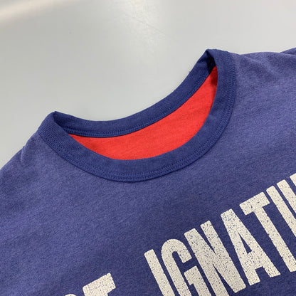 【中古品】【メンズ】 USED ST.IGNATIUS WILDCATS REVERSIBLE TEE リバーシブル Tシャツ トップス 半袖 146-260827-cs-02-izu サイズ：不明 カラー：ネイビー/レッド 万代Net店