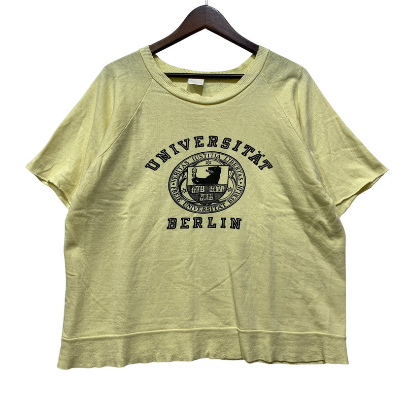 【現状渡し品】【メンズ】 USED UNIVERSITAT BERLIN RAGLAN SWEATSHIRT ラグラン スウェット 146-260903-as-32-izu サイズ：L カラー：イエロー 万代Net店