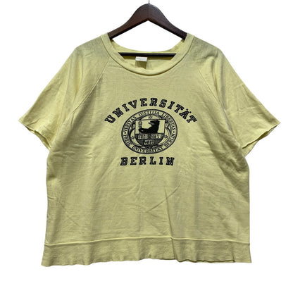 【現状渡し品】【メンズ】 USED UNIVERSITAT BERLIN RAGLAN SWEATSHIRT ラグラン スウェット 146-260903-as-32-izu サイズ：L カラー：イエロー 万代Net店