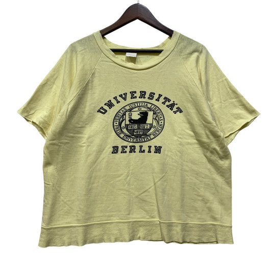 【現状渡し品】【メンズ】 USED UNIVERSITAT BERLIN RAGLAN SWEATSHIRT ラグラン スウェット 146-260903-as-32-izu サイズ：L カラー：イエロー 万代Net店