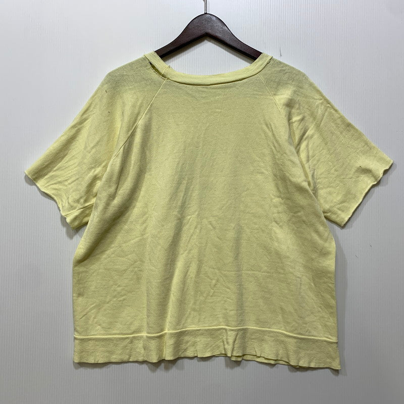 【現状渡し品】【メンズ】 USED UNIVERSITAT BERLIN RAGLAN SWEATSHIRT ラグラン スウェット 146-260903-as-32-izu サイズ：L カラー：イエロー 万代Net店