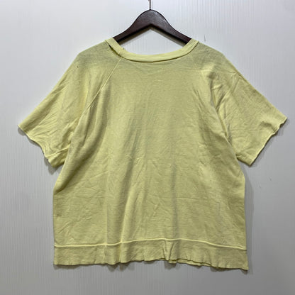 【現状渡し品】【メンズ】 USED UNIVERSITAT BERLIN RAGLAN SWEATSHIRT ラグラン スウェット 146-260903-as-32-izu サイズ：L カラー：イエロー 万代Net店