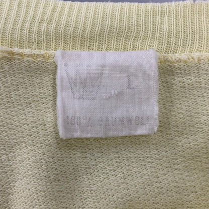 【現状渡し品】【メンズ】 USED UNIVERSITAT BERLIN RAGLAN SWEATSHIRT ラグラン スウェット 146-260903-as-32-izu サイズ：L カラー：イエロー 万代Net店