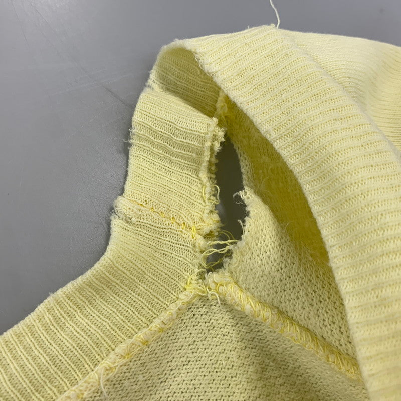 【現状渡し品】【メンズ】 USED UNIVERSITAT BERLIN RAGLAN SWEATSHIRT ラグラン スウェット 146-260903-as-32-izu サイズ：L カラー：イエロー 万代Net店