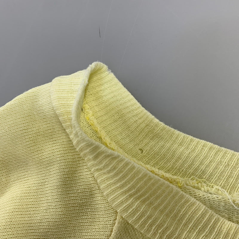【現状渡し品】【メンズ】 USED UNIVERSITAT BERLIN RAGLAN SWEATSHIRT ラグラン スウェット 146-260903-as-32-izu サイズ：L カラー：イエロー 万代Net店