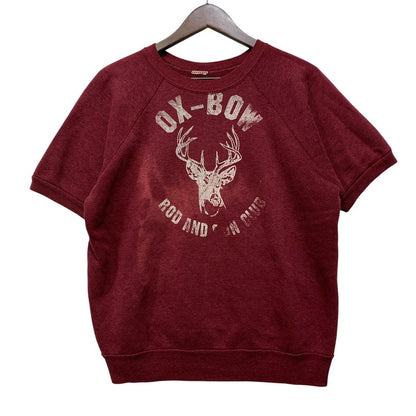 【中古品】【メンズ】 USED OX-BOW RAGLAN SS SWEATSHIRT ラグラン ショートスリーブ スウェットシャツ トップス 半袖 146-260905-cs-23-izu サイズ：不明 カラー：レッド 万代Net店