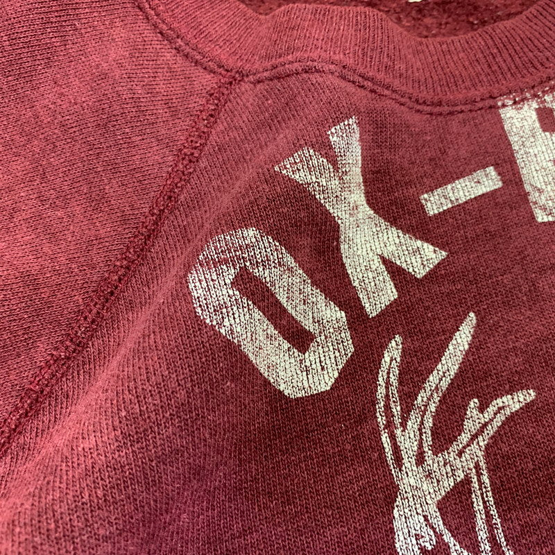 【中古品】【メンズ】 USED OX-BOW RAGLAN SS SWEATSHIRT ラグラン ショートスリーブ スウェットシャツ トップス 半袖 146-260905-cs-23-izu サイズ：不明 カラー：レッド 万代Net店