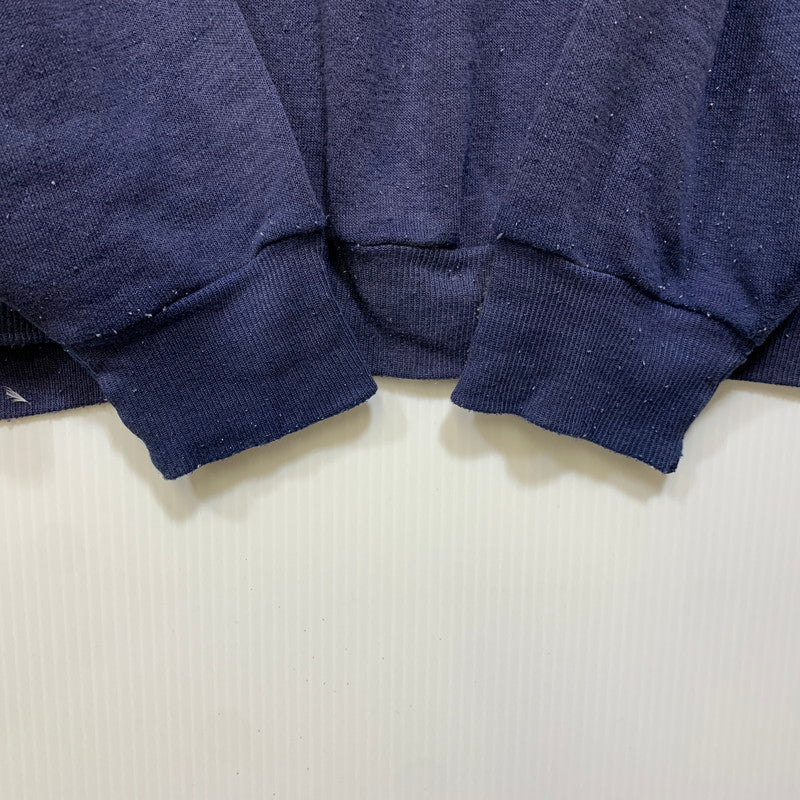 【中古品】【メンズ】 JERZEES BY RUSSELL ジャージーズ バイ ラッセル USA製 80’S U.C.BERKELEY RAGLAN LS SWEAT SHIRT ラグラン ロングスリーブ スウェット シャツ トップス 長袖 146-260905-cs-22-izu サイズ：L カラー：ネイビー 万代Net店