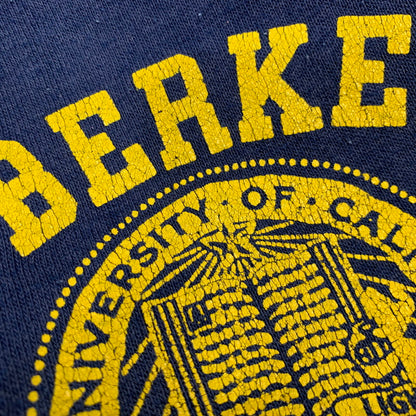【中古品】【メンズ】 JERZEES BY RUSSELL ジャージーズ バイ ラッセル USA製 80’S U.C.BERKELEY RAGLAN LS SWEAT SHIRT ラグラン ロングスリーブ スウェット シャツ トップス 長袖 146-260905-cs-22-izu サイズ：L カラー：ネイビー 万代Net店