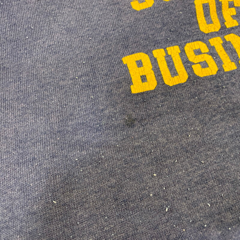 【中古品】【メンズ】 JERZEES BY RUSSELL ジャージーズ バイ ラッセル USA製 80’S U.C.BERKELEY RAGLAN LS SWEAT SHIRT ラグラン ロングスリーブ スウェット シャツ トップス 長袖 146-260905-cs-22-izu サイズ：L カラー：ネイビー 万代Net店