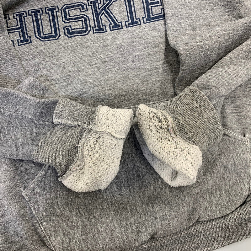 【中古品】【メンズ】 RUSSEL ラッセル 金タグ後期 U OF W HUSKIES PULLOVER HOODIE プルオーバー フーディー トップス 長袖 146-260827-cs-20-izu サイズ：M カラー：グレー 万代Net店