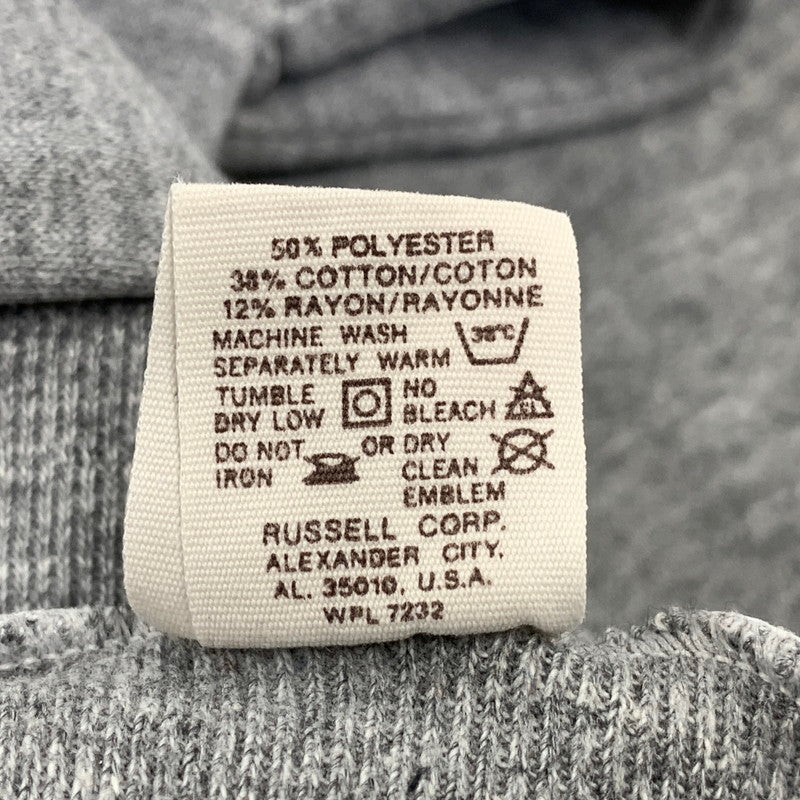 【中古品】【メンズ】 RUSSEL ラッセル 金タグ後期 U OF W HUSKIES PULLOVER HOODIE プルオーバー フーディー トップス 長袖 146-260827-cs-20-izu サイズ：M カラー：グレー 万代Net店