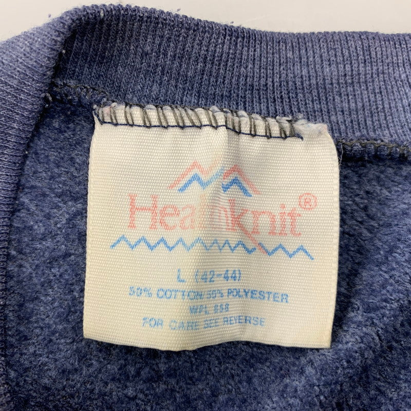 【現状渡し品】【メンズ】 HEALTHKNIT ヘルスニット ILLINOIS RAGLAN SWEAT SHIRT ラグラン スウェットシャツ USA製 146-260903-as-35-izu サイズ：L カラー：ネイビー系 万代Net店