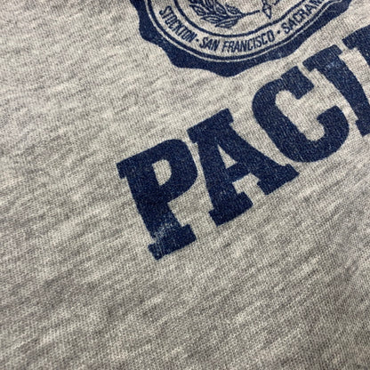 【中古品】【メンズ】 VINTAGE ヴィンテージ 推定70’S UNIVERSITY PACIFIC RAGLAN SWEATSHIRT ユニバーシティ パシフィック ラグラン スウェット シャツ トップス 146-260827-yn-09-izu サイズ：不明 カラー：グレー 万代Net店