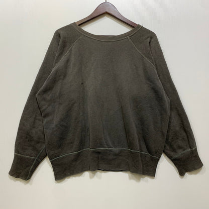 【現状渡し品】【メンズ】 VINTAGE 脇下ガゼット HUNTER COLLEGE RAGLAN SWEATSHIRT ラグラン スウェットシャツ トップス 長袖 146-260827-cs-15-izu サイズ：不明 カラー：チャコール 万代Net店