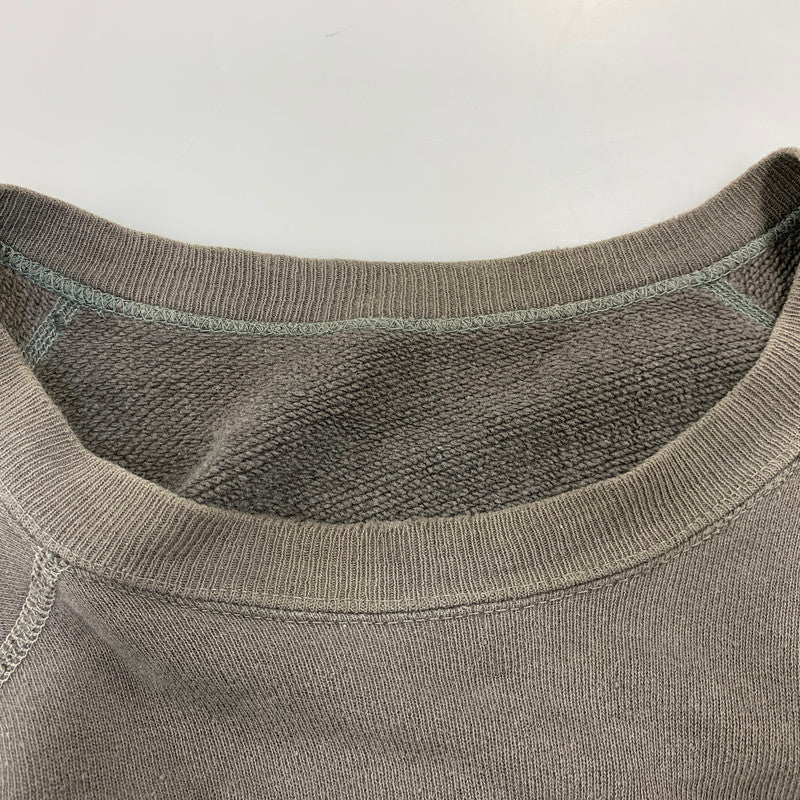 【現状渡し品】【メンズ】 VINTAGE 脇下ガゼット HUNTER COLLEGE RAGLAN SWEATSHIRT ラグラン スウェットシャツ トップス 長袖 146-260827-cs-15-izu サイズ：不明 カラー：チャコール 万代Net店