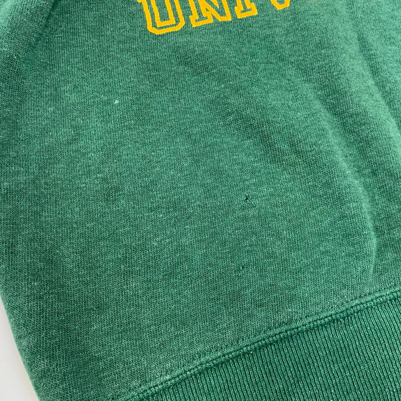 【中古品】【メンズ】 VELVA SHEEN ベルバシーン USA製 70～80’S WAYNE STATE UNIVERSITY RAGLAN SWEAT SHIRT ユニバーシティ ラグラン スウェット シャツ トップス 146-260827-yn-10-izu サイズ：L カラー：グリーン 万代Net店