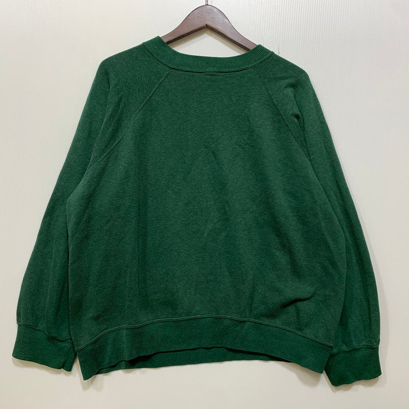 【中古品】【メンズ】 VELVA SHEEN ベルバシーン USA製 70～80’S WAYNE STATE UNIVERSITY RAGLAN SWEAT SHIRT ユニバーシティ ラグラン スウェット シャツ トップス 146-260827-yn-10-izu サイズ：L カラー：グリーン 万代Net店
