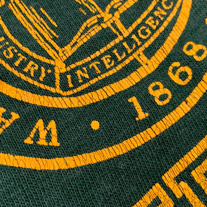 【中古品】【メンズ】 VELVA SHEEN ベルバシーン USA製 70～80’S WAYNE STATE UNIVERSITY RAGLAN SWEAT SHIRT ユニバーシティ ラグラン スウェット シャツ トップス 146-260827-yn-10-izu サイズ：L カラー：グリーン 万代Net店