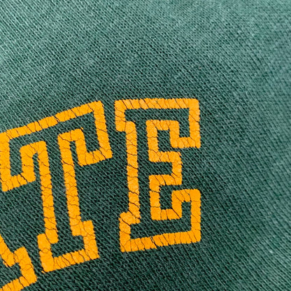 【中古品】【メンズ】 VELVA SHEEN ベルバシーン USA製 70～80’S WAYNE STATE UNIVERSITY RAGLAN SWEAT SHIRT ユニバーシティ ラグラン スウェット シャツ トップス 146-260827-yn-10-izu サイズ：L カラー：グリーン 万代Net店
