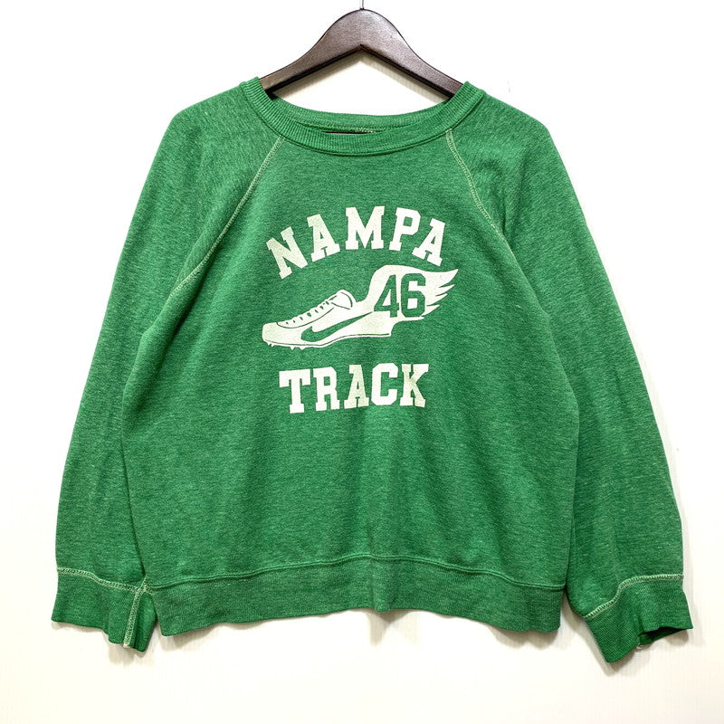 【中古品】【メンズ】 SPORTSWEAR スポーツウェア USA製 80’S NAMPA TRACK RAGLAN SWEATSHIRT ラグラン スウェットシャツ トップス 長袖 146-260827-cs-17-izu サイズ：M カラー：グリーン 万代Net店