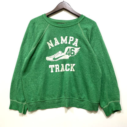 【中古品】【メンズ】 SPORTSWEAR スポーツウェア USA製 80’S NAMPA TRACK RAGLAN SWEATSHIRT ラグラン スウェットシャツ トップス 長袖 146-260827-cs-17-izu サイズ：M カラー：グリーン 万代Net店