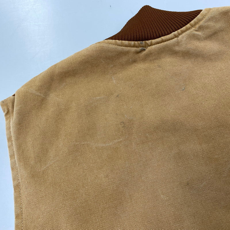 【中古品】【メンズ】 CARHARTT カーハート UQ186 星タグ USA製 93年製 90S QUILTING LINER DUCK VEST キルティング ライナー ダック ベスト アウター 146-260827-cs-27-izu サイズ：L カラー：ブラウン 万代Net店