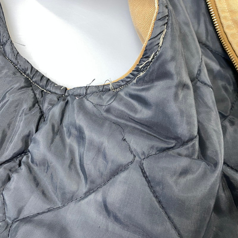 【中古品】【メンズ】 CARHARTT カーハート UQ186 星タグ USA製 93年製 90S QUILTING LINER DUCK VEST キルティング ライナー ダック ベスト アウター 146-260827-cs-27-izu サイズ：L カラー：ブラウン 万代Net店
