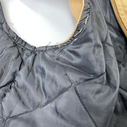 【中古品】【メンズ】 CARHARTT カーハート UQ186 星タグ USA製 93年製 90S QUILTING LINER DUCK VEST キルティング ライナー ダック ベスト アウター 146-260827-cs-27-izu サイズ：L カラー：ブラウン 万代Net店