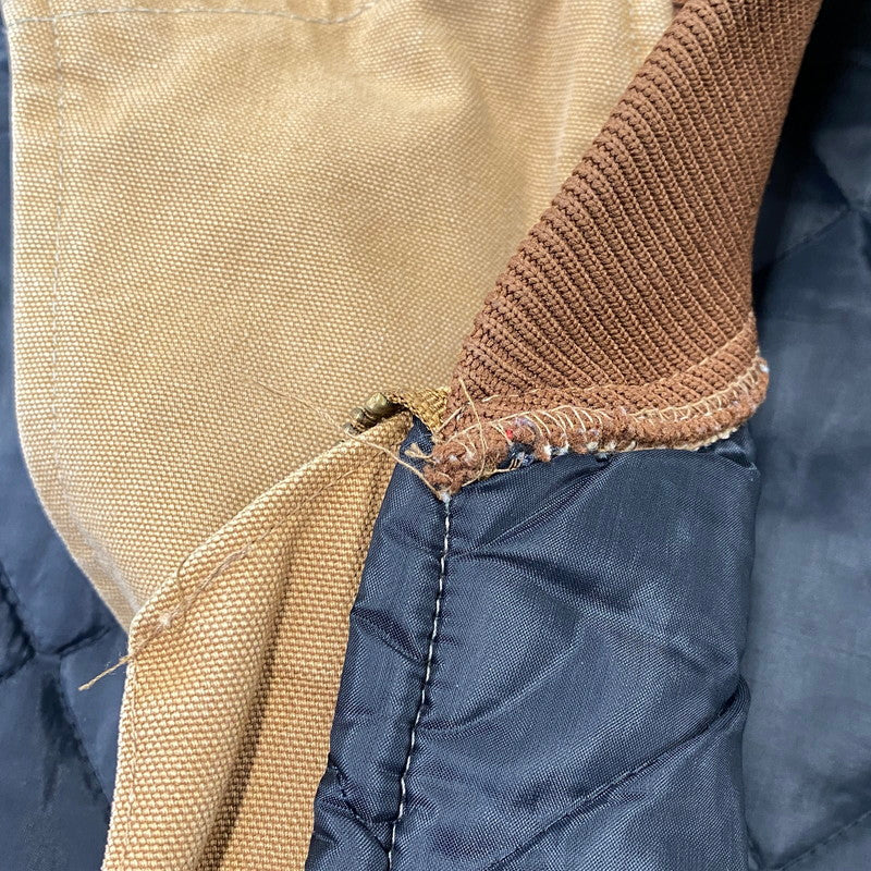 【中古品】【メンズ】 CARHARTT カーハート UQ186 星タグ USA製 93年製 90S QUILTING LINER DUCK VEST キルティング ライナー ダック ベスト アウター 146-260827-cs-27-izu サイズ：L カラー：ブラウン 万代Net店