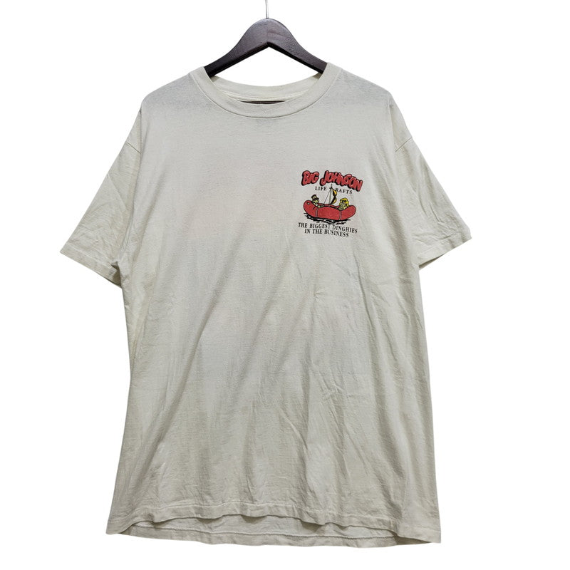 【中古品】【メンズ】 BIG JOHNSON ビッグ ジョンソン LIFE RAFTS TEE ライフラフツ Tシャツ トップス 半袖 146-260906-ya-09-izu サイズ：L カラー：ホワイト 万代Net店