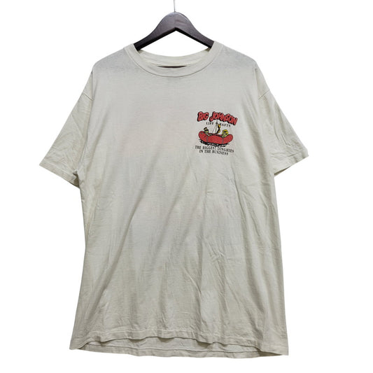 【中古品】【メンズ】 BIG JOHNSON ビッグ ジョンソン LIFE RAFTS TEE ライフラフツ Tシャツ トップス 半袖 146-260906-ya-09-izu サイズ：L カラー：ホワイト 万代Net店