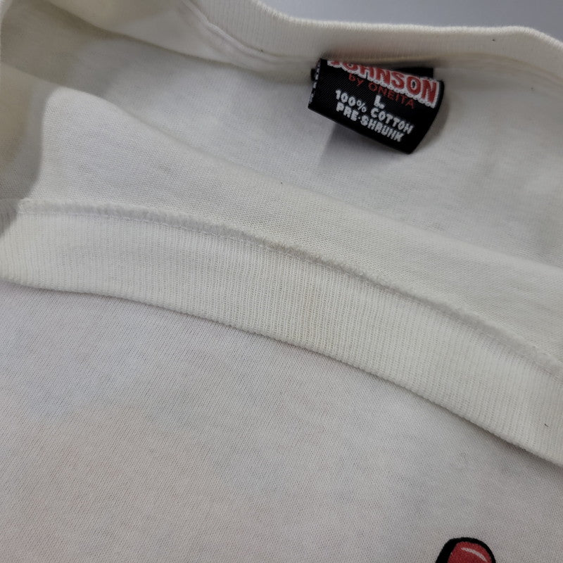 【中古品】【メンズ】 BIG JOHNSON ビッグ ジョンソン LIFE RAFTS TEE ライフラフツ Tシャツ トップス 半袖 146-260906-ya-09-izu サイズ：L カラー：ホワイト 万代Net店