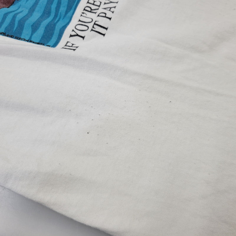【中古品】【メンズ】 BIG JOHNSON ビッグ ジョンソン LIFE RAFTS TEE ライフラフツ Tシャツ トップス 半袖 146-260906-ya-09-izu サイズ：L カラー：ホワイト 万代Net店
