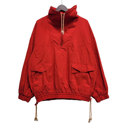 【中古品】【メンズ】 SKIING PLUS スキーイング プラス BEE ZIP ANORAK JACKET ビー ジップ アノラック ジャケット アウター 146-260906-ya-03-izu サイズ：38 カラー：レッド 万代Net店