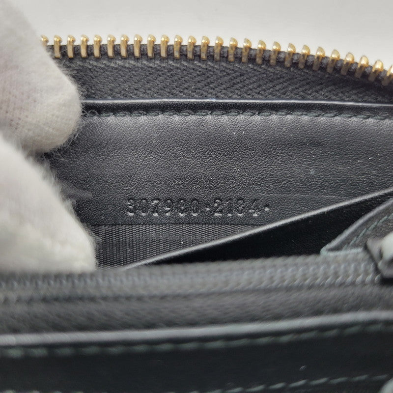 【中古品】【メンズ/レディース】 GUCCI グッチ 307980 グッチシマ ラウンド ファスナー 長財布 サイフ ウォレット 181-260826-ay-07-izu カラー：ブラック 万代Net店