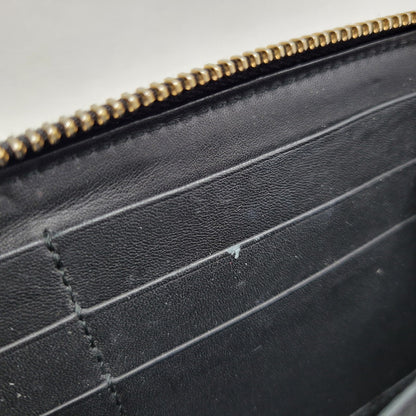 【中古品】【メンズ/レディース】 GUCCI グッチ 307980 グッチシマ ラウンド ファスナー 長財布 サイフ ウォレット 181-260826-ay-07-izu カラー：ブラック 万代Net店