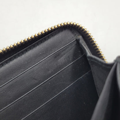 【中古品】【メンズ/レディース】 GUCCI グッチ 307980 グッチシマ ラウンド ファスナー 長財布 サイフ ウォレット 181-260826-ay-07-izu カラー：ブラック 万代Net店