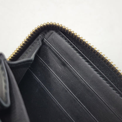【中古品】【メンズ/レディース】 GUCCI グッチ 307980 グッチシマ ラウンド ファスナー 長財布 サイフ ウォレット 181-260826-ay-07-izu カラー：ブラック 万代Net店