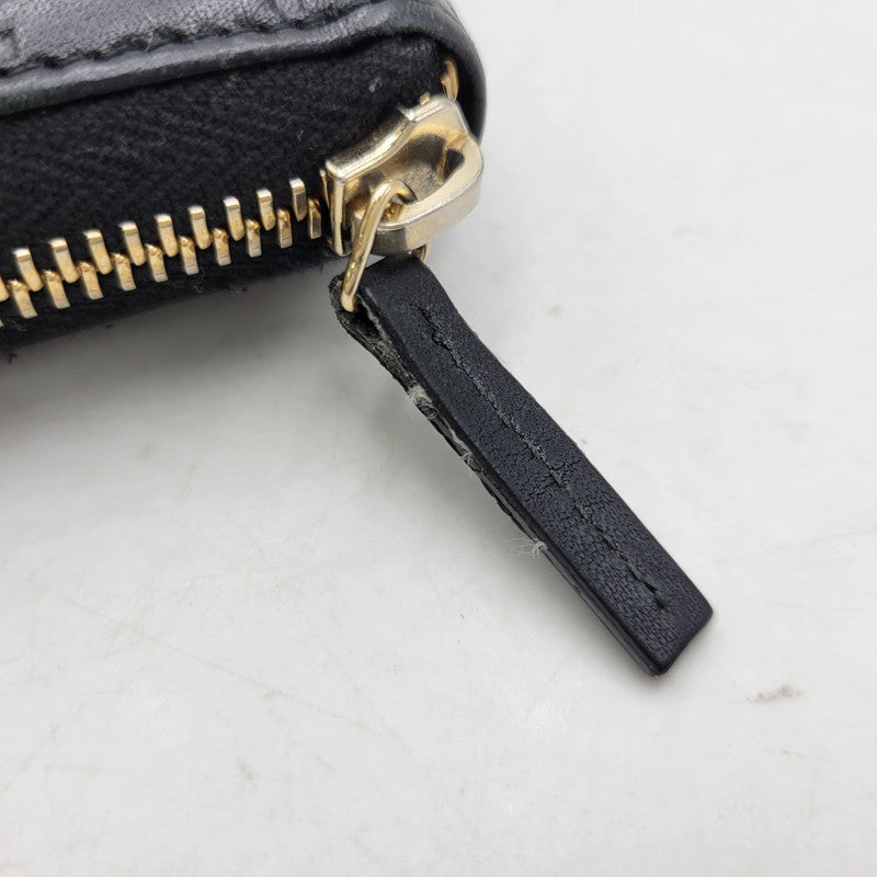 【中古品】【メンズ/レディース】 GUCCI グッチ 307980 グッチシマ ラウンド ファスナー 長財布 サイフ ウォレット 181-260826-ay-07-izu カラー：ブラック 万代Net店