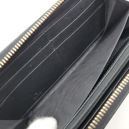 【中古品】【メンズ/レディース】 GUCCI グッチ 307980 グッチシマ ラウンド ファスナー 長財布 サイフ ウォレット 181-260826-ay-07-izu カラー：ブラック 万代Net店