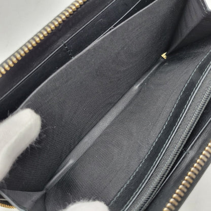 【中古品】【メンズ/レディース】 GUCCI グッチ 307980 グッチシマ ラウンド ファスナー 長財布 サイフ ウォレット 181-260826-ay-07-izu カラー：ブラック 万代Net店
